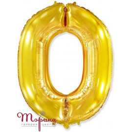 Цифра 0 золото 40 дюймів (100 см)