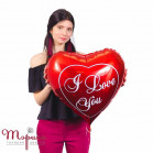 Гелієва куля Серце максі "I Love you"