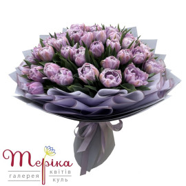 Букет тюльпанів Шарм з 51 штуки
