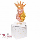 Коробка сюрприз з гелієвим фонтаном куль Queen