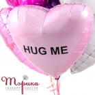 Коробка сюрприз з гелієвим фонтаном куль "Love is in the air"
