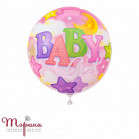 Скляна сфера баблс з малюнком "Baby girl"